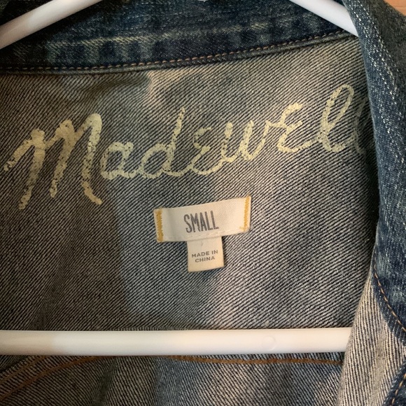 Madewell Denim Jacket, Size Small, Barely Worn - Picture 2 of 3